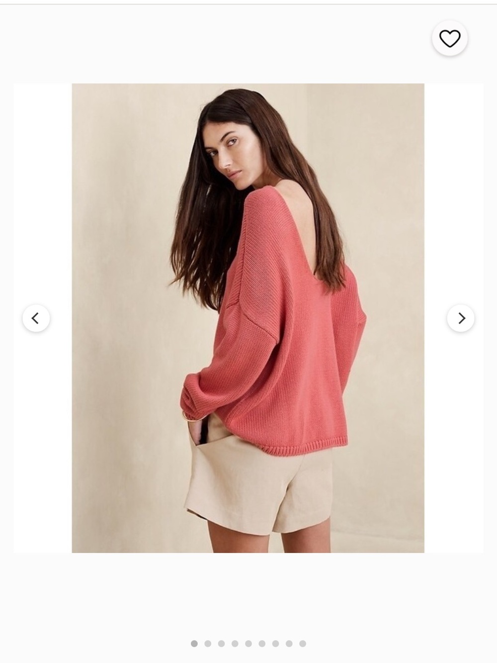 Banana Republic relaxed Sweater in Dusty Coral